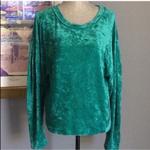 Free People Crushed Velvet Top